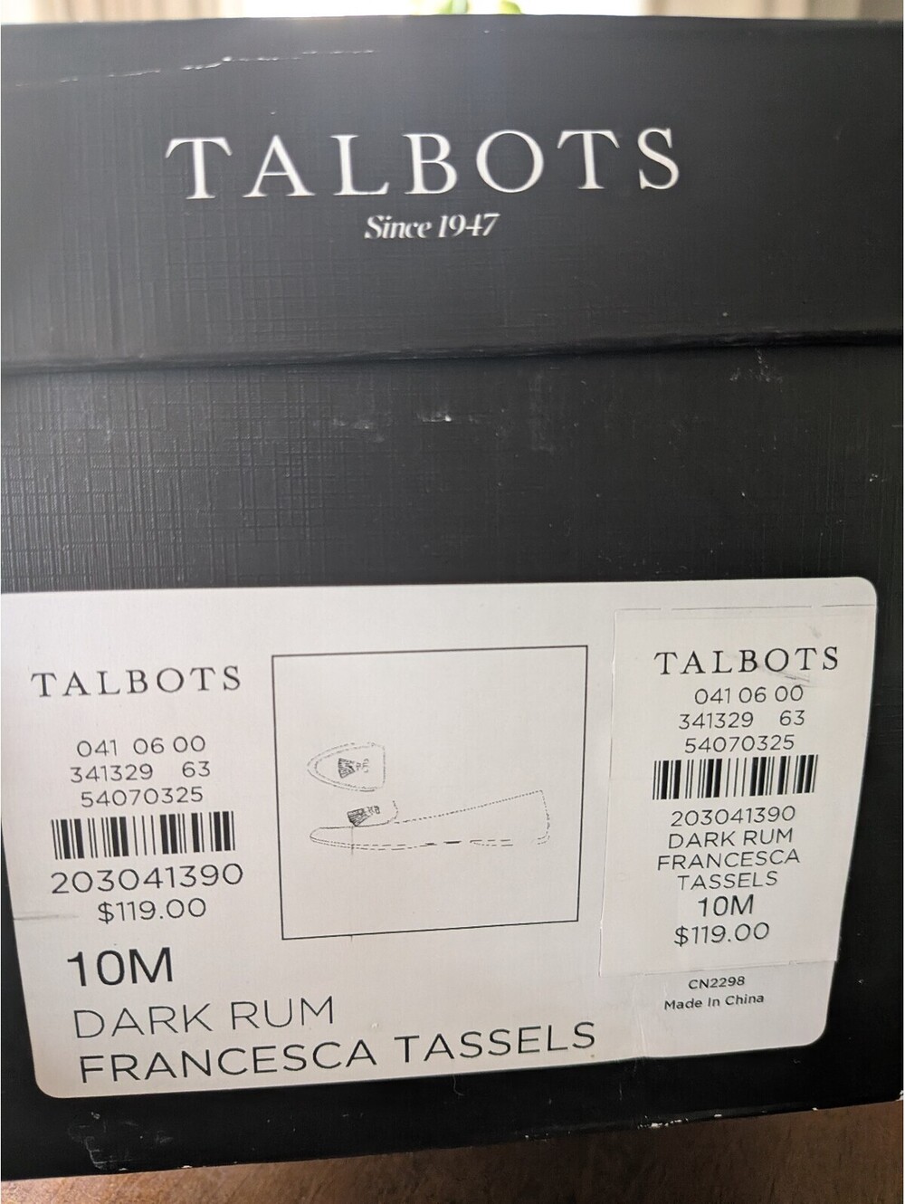 Talbots Francesca Tassels suede loafers dark rum size 10M - Picture 5 of 5